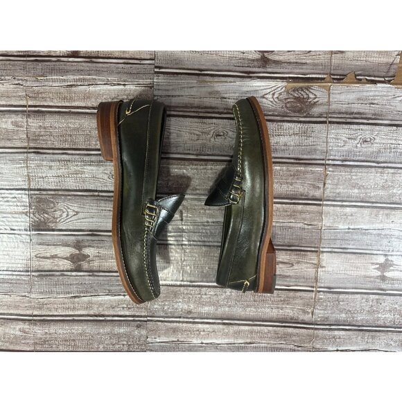 Oak Street Bootmakers Chromexcel Beefroll Penny Loafer Size 9 D color Green - Picture 5 of 9